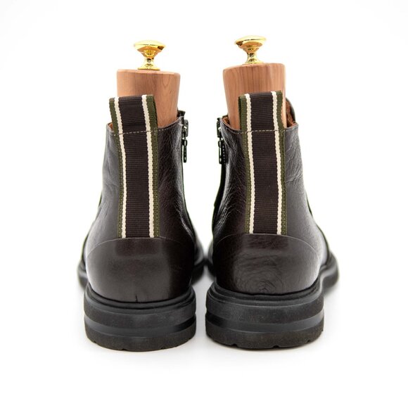 Rogal's Made In Italy Leather Ankle Boots / Dark Brown / Men's 9US - Picture 5 of 8